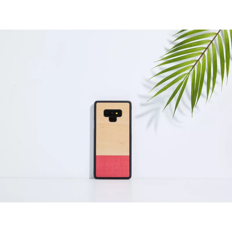Älypuhelinkotelo man and wood Galaxy Note 9 – musta, design lohkoraidoin