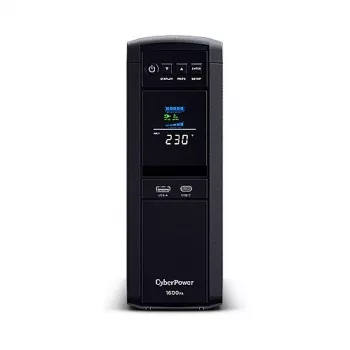 CyberPower CP1600EIPFCLCD keskeytymätön virransyöttö (UPS) Line-Interactive 1,6 kVA 1000 W 6 AC-lähtöä
