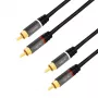 LogiLink CA1202 audiokaapeli 1 m 2 x RCA musta (CA1202)