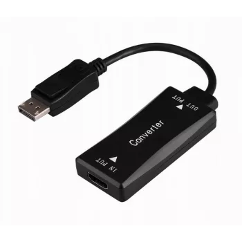Videokaapelisovitin GEMBIRD A-HDMIF30-DPM-01 HDMI Type-A – DisplayPort 0,15 m musta