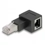 Delock - verkkoadapteri - RJ-45 (uros) oikealle kulmaan RJ-45 (naaras) - CAT 6a