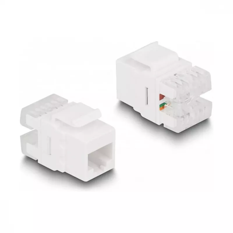 DeLOCK Keystone LSA -sarja RJ45 RJ11 Cat.6 musta klipsikiinnike