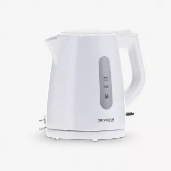 Sähköinen vedenkeitin SEVERIN 1 L 2200 W valkoinen – johdoton, 360° alusta, piilotettu lämpövastus