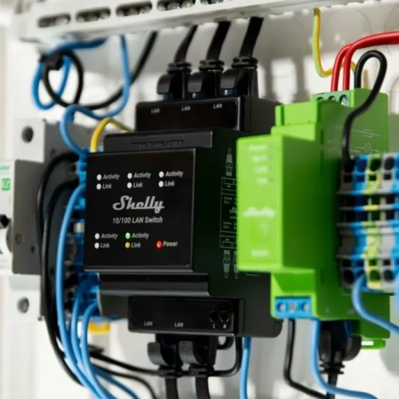 Shelly LAN Switch älykäs kytkin, musta, 110-240 V AC, 1 W