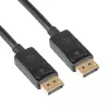 Akyga AK-AV-10 DisplayPort-kaapeli, uros/uros, kullatut liittimet, 1,8 m, musta