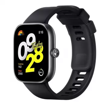 Xiaomi Redmi Watch 4 – älykello rannekkeella – TPU – musta – ranteen ympärysmitta: 135–205 mm – näyttö 5 cm (1,97