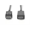 Adapterikaapeli DisplayPort 1.2 lukituksella 4K 60Hz UHD Type DP/HDMI A M/M musta 2 m