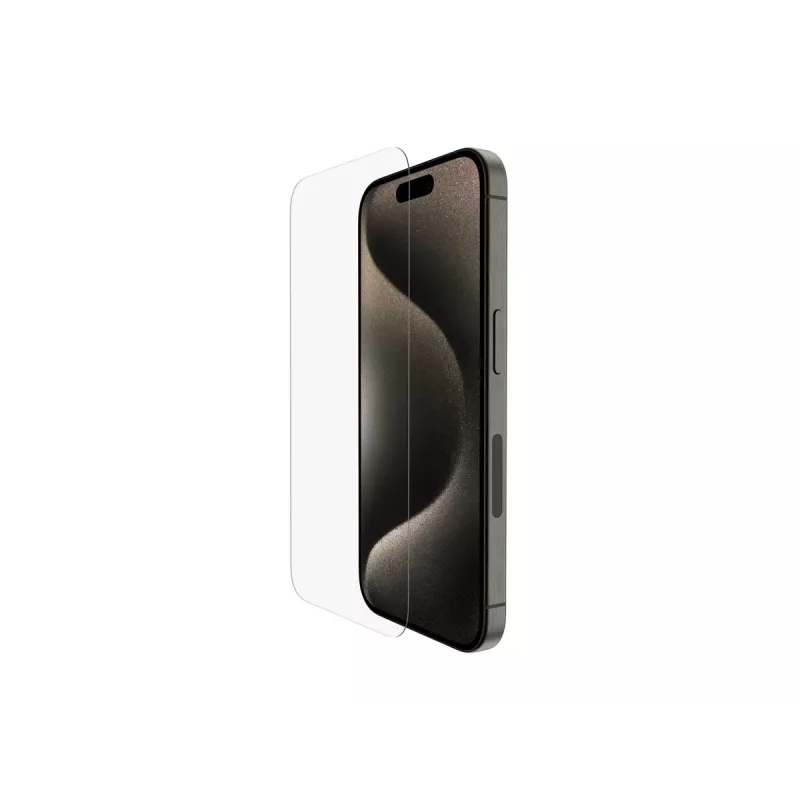 Belkin | ScreenForce Pro | UltraGlass2 antimikrobinen näytönsuojus | Apple | iPhone 15 Pro | lasi | läpinäkyvä | kirkas näytönsuojus