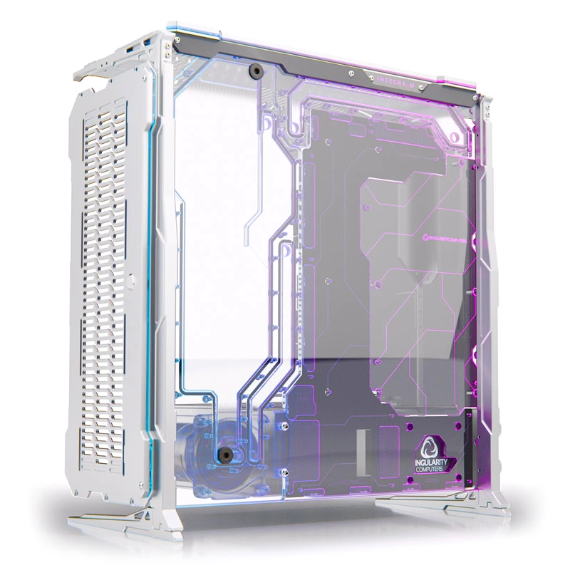 Singularity Computers Spectre Integra-M Elite tietokonekotelo, hopea