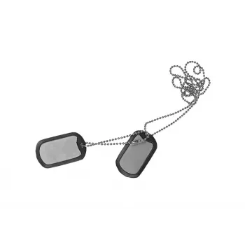 Tunnuslevy Helikon NS-NS1-SS-15 – ruostumaton teräs, kumipinnoite, 20 g, naru mukana