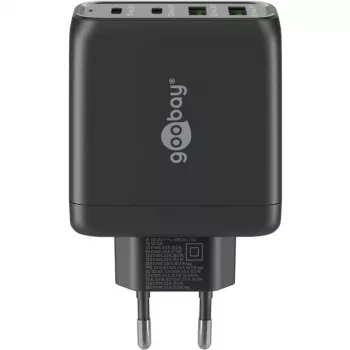 Goobay 64817 laturi mobiililaitteille kuulokkeet - älypuhelin - tabletti musta AC-pikalataus sisäkäyttöön (64817)