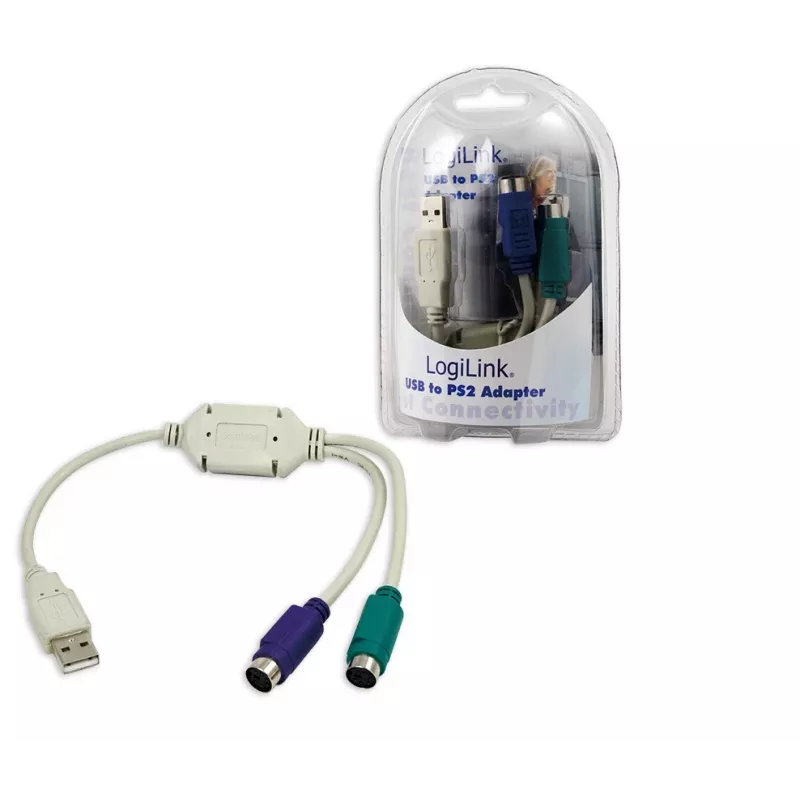 LogiLink sovitin USB - 2x PS/2 AU0004A