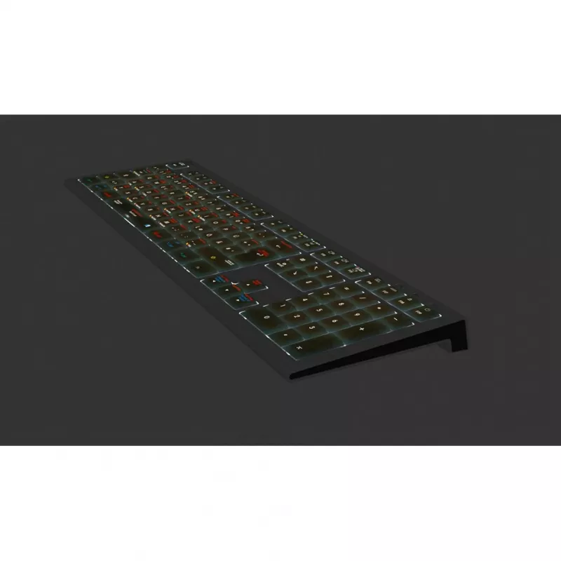 Logickeyboard LKB-OSX-A2M-DE näppäimistö USB QWERTZ saksa musta (LKB-OSX-A2M-DE)