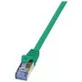 LogiLink PrimeLine CAT 6A S/FTP PiMF -kytkentäkaapeli CQ3075S, 5 m, vihreä