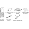 Grandstream DP725 langaton DECT HD -luuri, 1,8 tuuman TFT-värinäyttö, 20 SIP-tiliä/linjaa, push-to-talk, harmaa