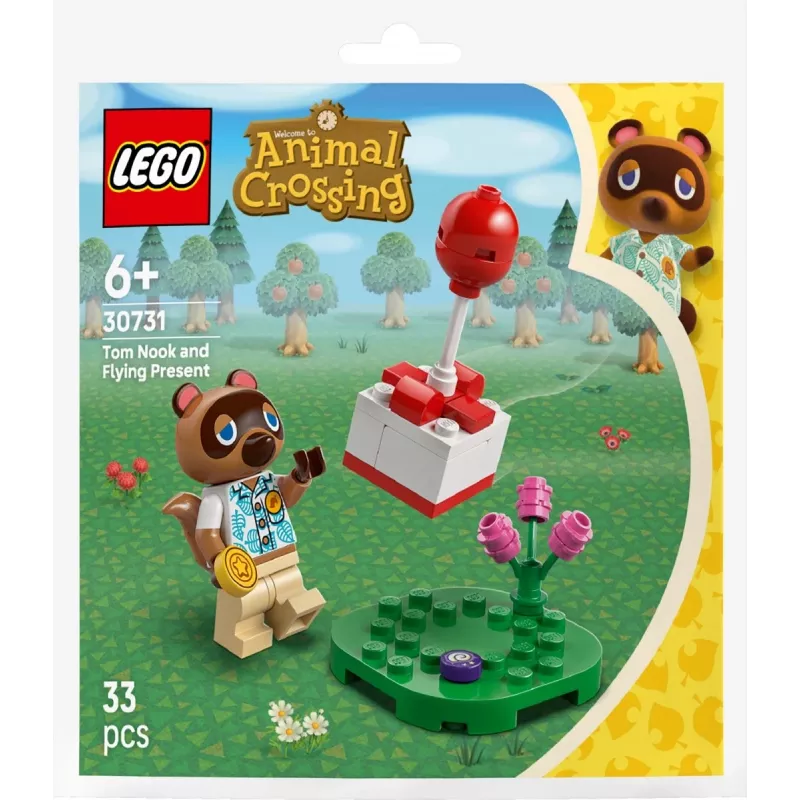 30731 Animal Crossing Tom Nook ja ilmapallolahja, rakennuslelu Polybag