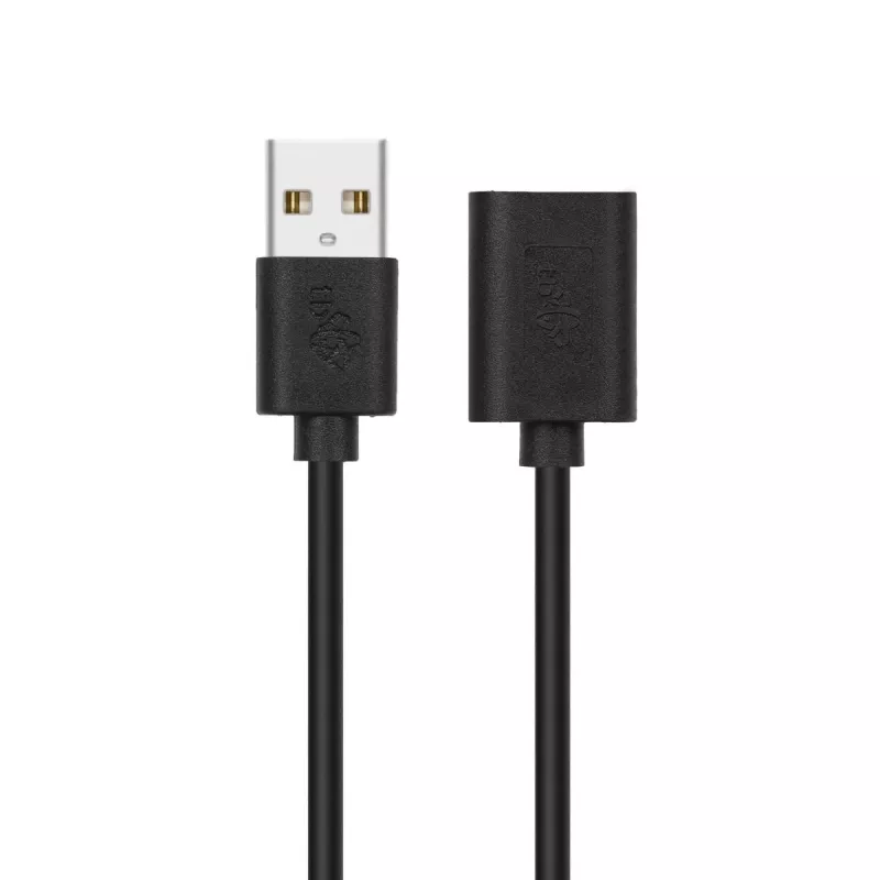 USB-jatkokaapeli AM-AF 1,8 m musta