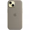 Silikonikotelo MagSafe-yhteensopiva iPhone 15 – clay