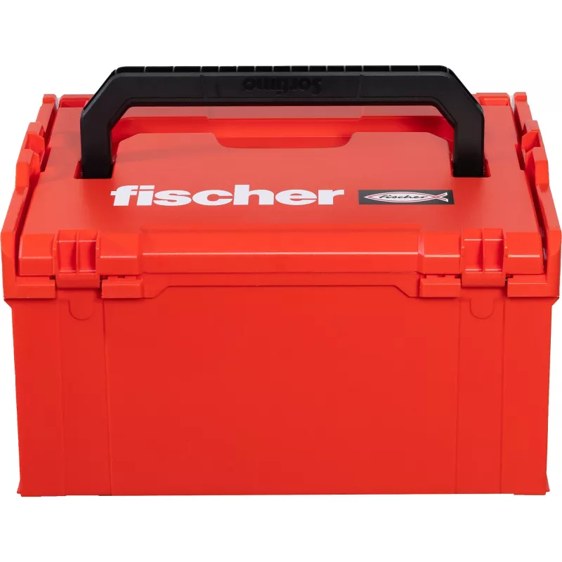 Työkalulaatikko FISCHER L-BOXX FLB 238 tyhjä, punainen/musta, modulaarinen säilytyslaatikko