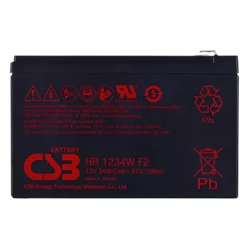 Suljettu lyijyakku csb akku HR1234WF2 12V 9Ah UPS-laitteisiin ja varavirtaan