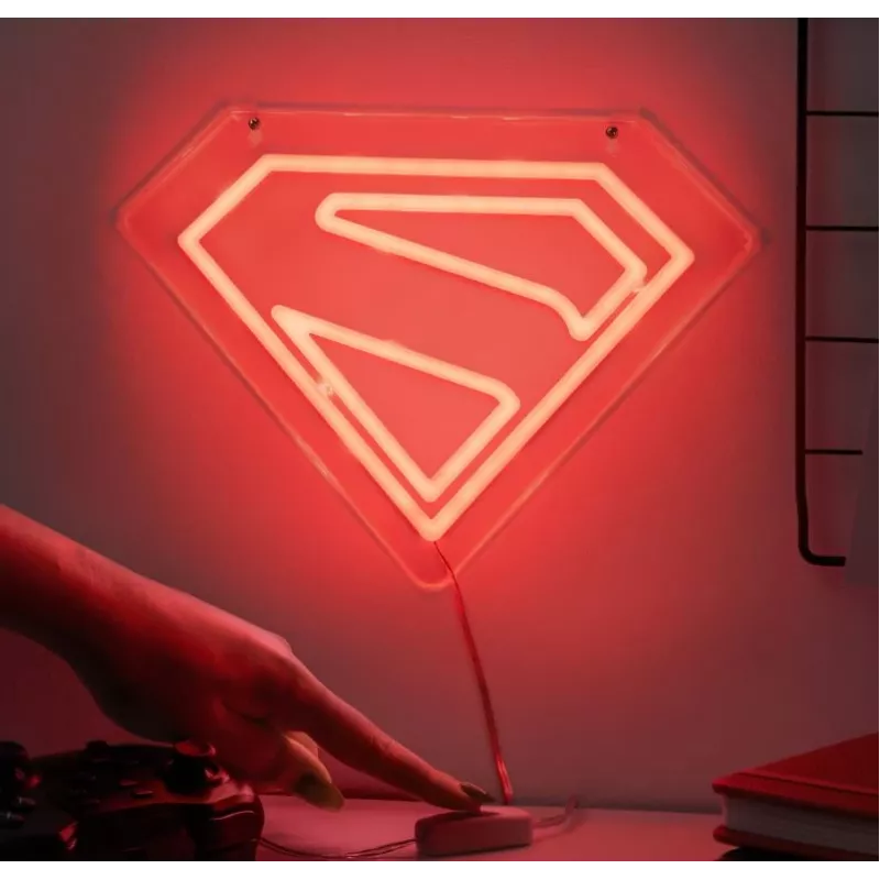 Seinäkiinnitteinen LED-neonvalo Paladone Superman PP14478SMTVN, koristeellinen seinäkilpi