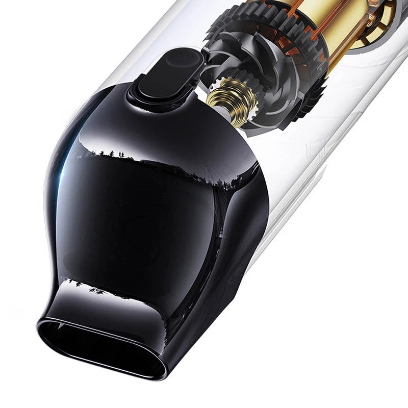 (musta) Baseus A5 auton imuri 16000pa 130W autoimuri 7500mAh kotitalousimuri