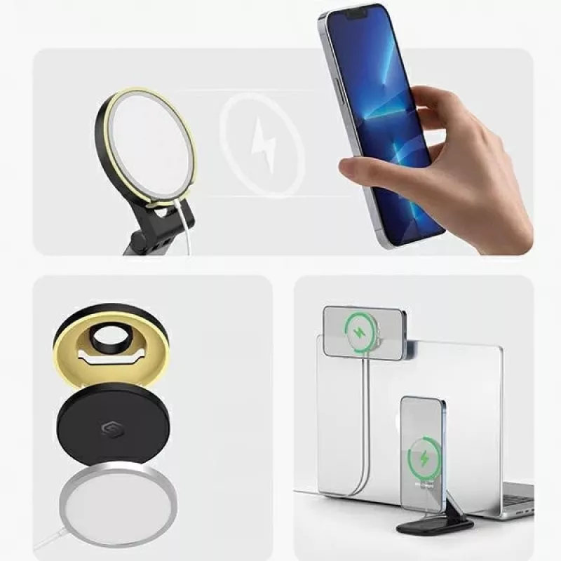 Magneettiteline SODI BM-310 musta MagSafe mobiililaitteille