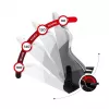Huzaro Force 6.2 kpl pelituoli Bucket-(kuoripenkki) harmaa, valkoinen