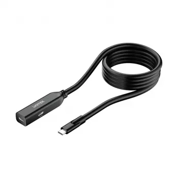 Jatkokaapeli Unitek U1335ABK01 USB-C uros naaras, 10 Gbit/s, 5 m, musta