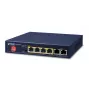 PLANET GSD-604HP - kytkin - 4 x 10/100/1000 (PoE+) + 2 x 10/100/1000 (Uplink) - pöytämalli - PoE+ (55 W) (GSD-604HP)