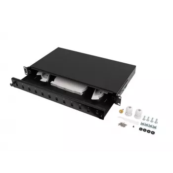 Kuitukaapelointikotelo LANBERG FOP1-12SS-LDB — 12x SC Simplex, 12x LC Duplex