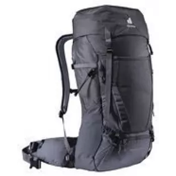 Reppu DEUTER Futura Air Trek 45 L — unisex-vuorikiipeilyreppu, 45 L (laajennettavissa 55 L), 2 kg, top-lataus, musta
