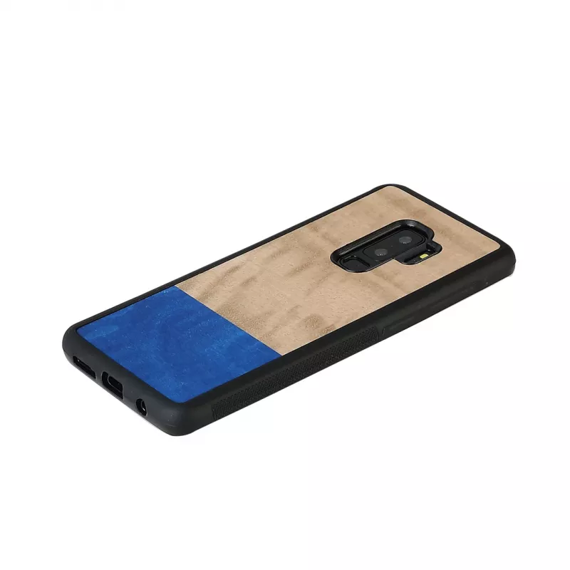 Älypuhelinkotelo man and wood Galaxy S9 Plus — kyyhkynmusta