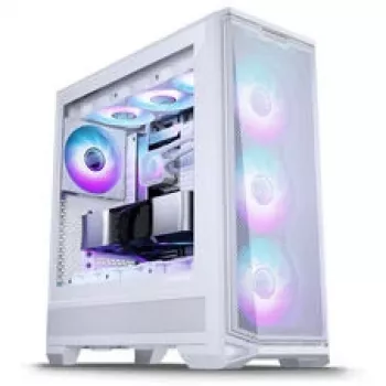 PHANTEKS Eclipse G400A -tietokonekotelo + Glacier M25 Gen2 AiO-nestekylmäys - valkoinen