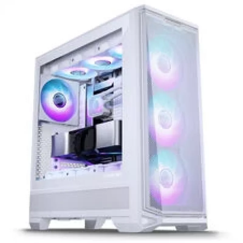 PHANTEKS Eclipse G400A -tietokonekotelo + Glacier M25 Gen2 AiO-nestekylmäys - valkoinen