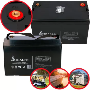 Extralink akku AGM 12V 100Ah huoltovapaa