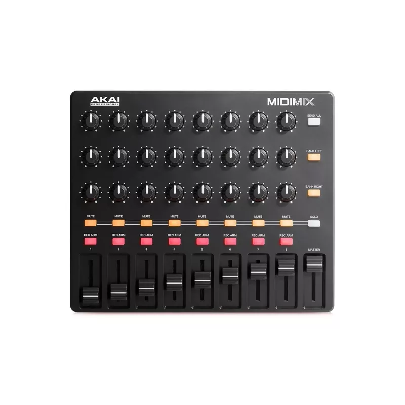 MIDI-ohjain Akai MidiMix 3 kanavaa musta punainen