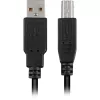 USB 2.0 kaapeli, USB-A uros > USB-B uros (musta, 3,0 metriä)