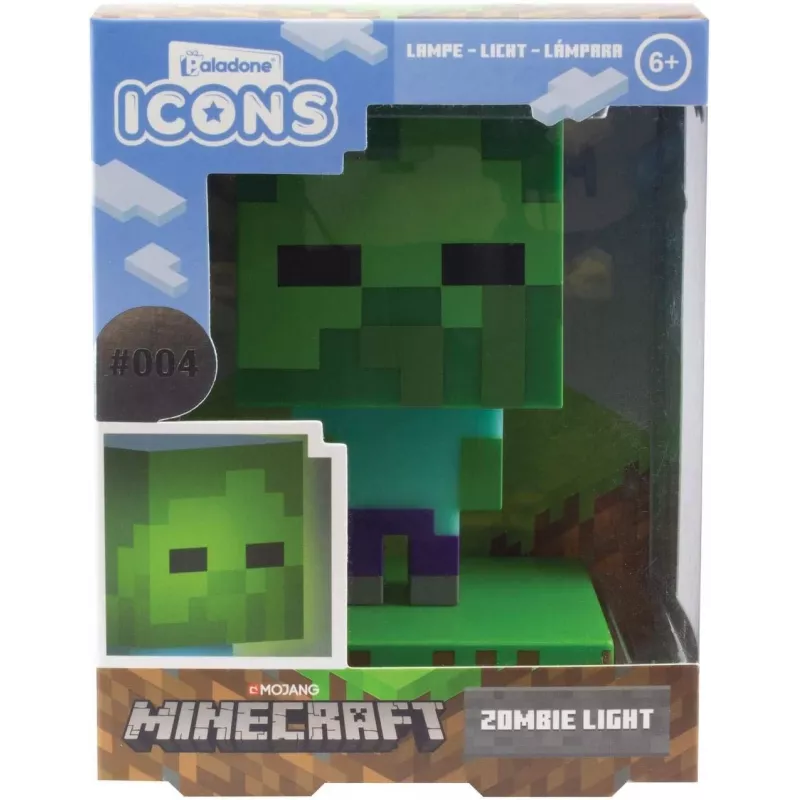 Pöytävalaisin Paladone Light Paladone Minecraft Zombie Light PP6592MCFV4 LED