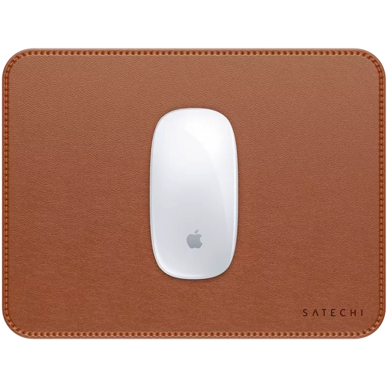 Satechi Premium-hiirimatto – vegaaninahkainen hiirimatto (ruskea)