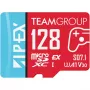Team Group microSDXC-kortti APEX SD7.1 128 GB (MicroSD Express, punainen/sininen)