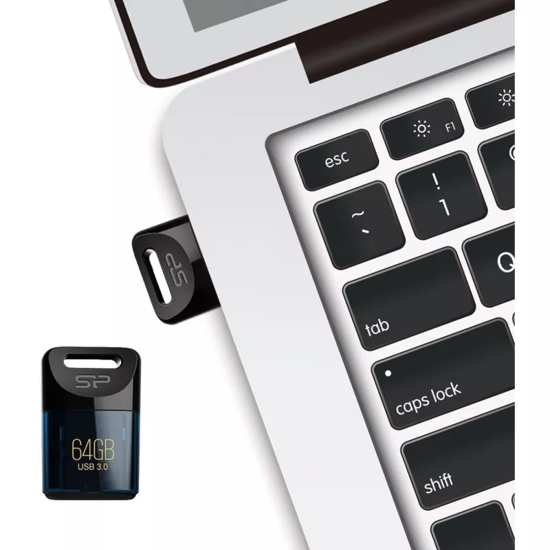 Silicon Power Jewel J06 SP064GBUF3J06V1D 64 GB USB-muistitikku, USB 3.2 Gen 1 (USB 3.0), tummansininen