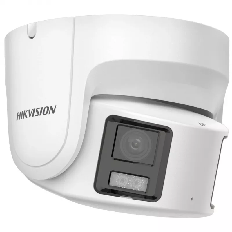 Hikvision DS-2CD2387G2P-LSU/SL (4mm)(C) ColorVu panoraama-turret-IP-kamera, 8 MP, 4 mm, 180°, IP67, PoE, valkoinen