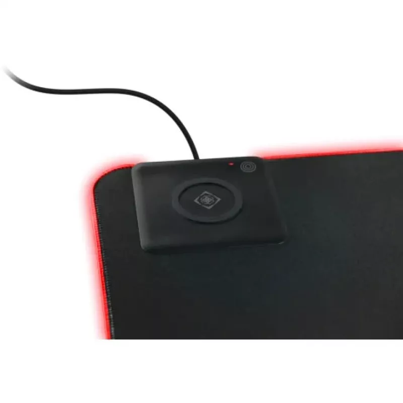 Deltaco GAM-092 - musta - yksivärinen - neopreeni - USB - pelihiirimatto