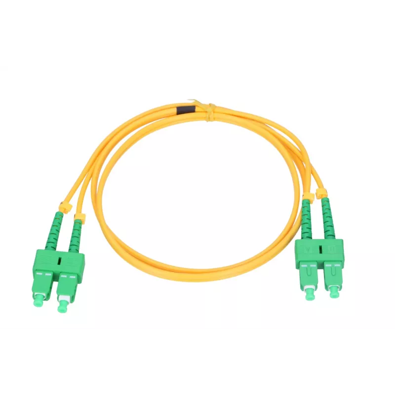 Extralink patch-kaapeli SC/APC-SC/APC, singlemode, duplex, G657A, 3mm, 2m