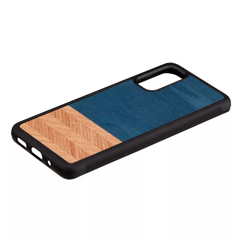 Man and Wood -puhelinkotelo Galaxy S20 denim musta