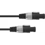 Omnitronic 3022120N kaiutinkaapeli 2x2,5 mm², 10 m, musta