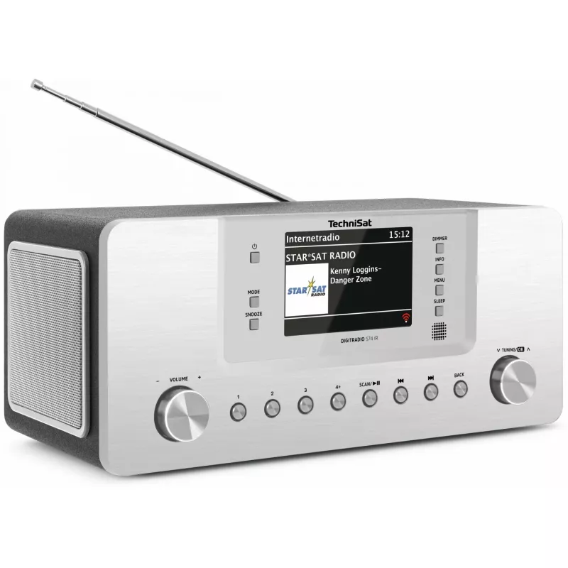 TechniSat DigitRadio 574 IR - audiojärjestelmä - 2 x 5 wattia - hopea (0001/2951)