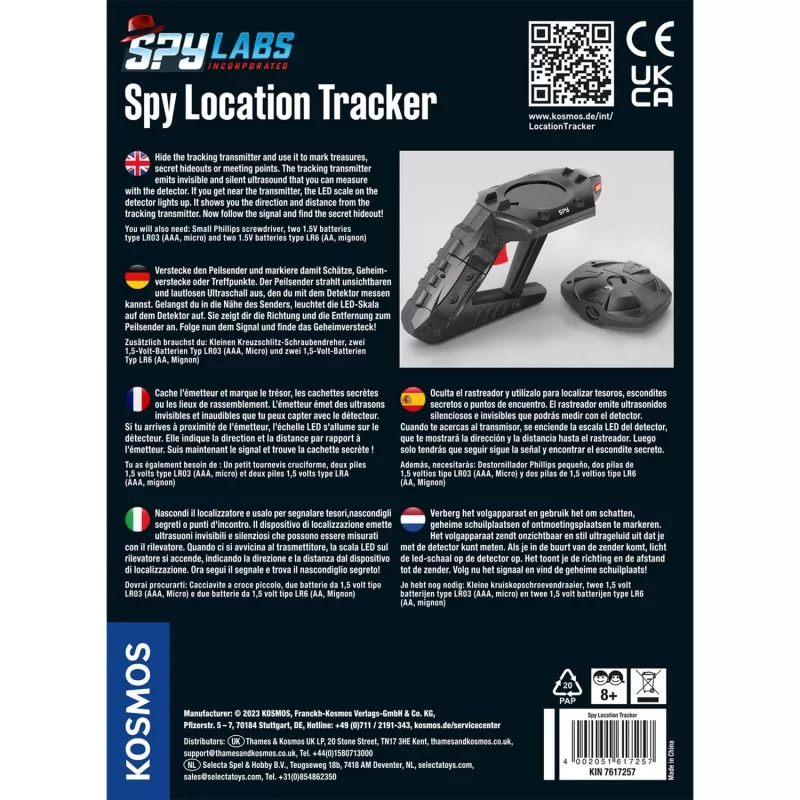 Spy Labs Incorporated Spy Location Tracker, etsiväsarjat kansainvälinen versio