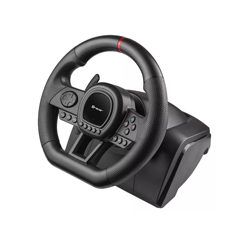 Tracer SimRacer Manual Gearbox 6in1 -ohjauspyörä polkimilla ja vaihteenvalitsimella, PC/PS4/PS3/Xbox One/Xbox 360/Switch